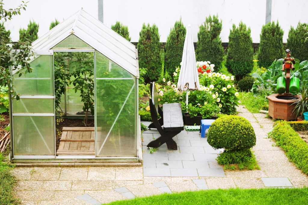 Green House with sitting area